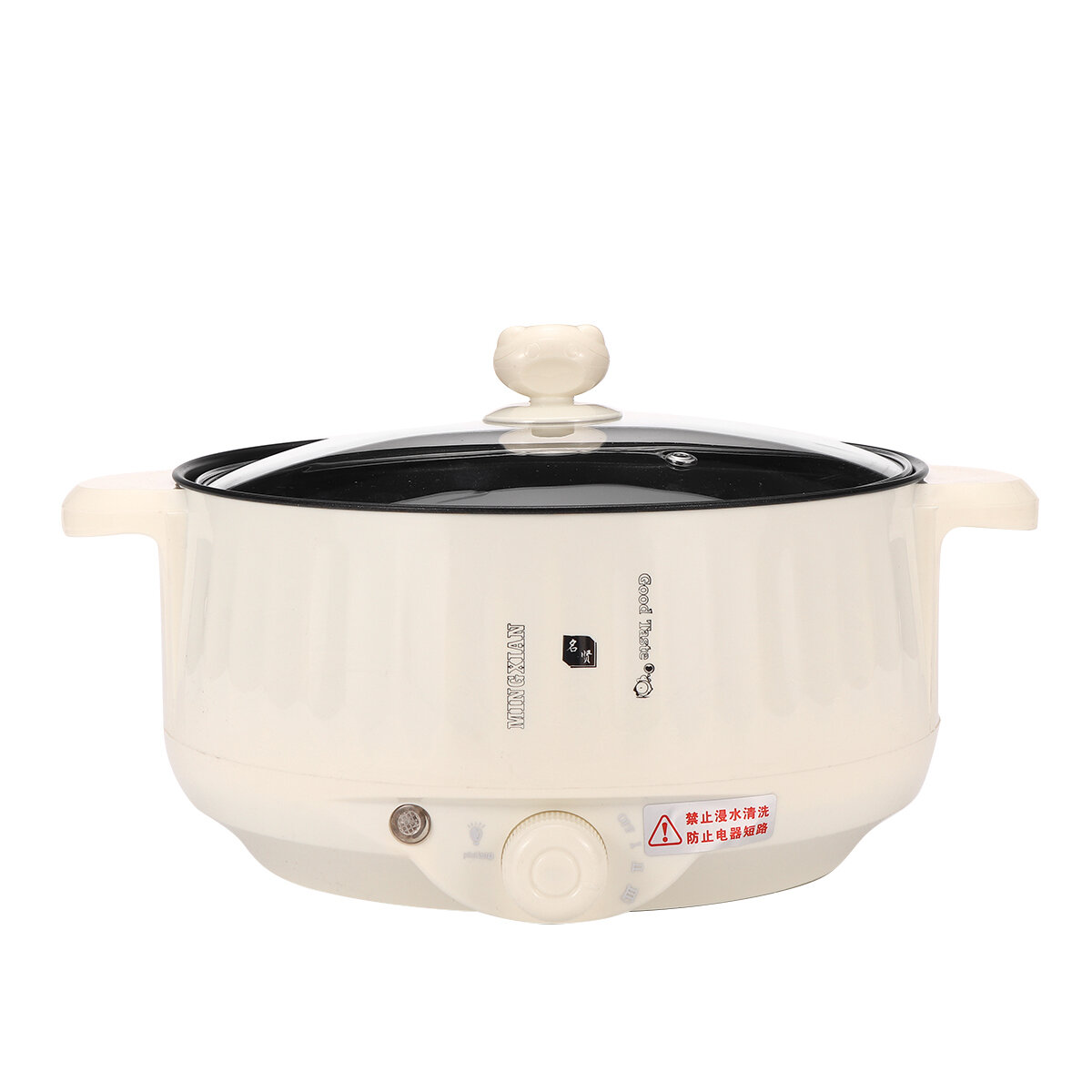 Zcm Electric Cooking Pot 220V Electric Rice Cooker 2L Multi Cooker Mini Portable Electric Hot Pot Household Cooking Pot For Office School Color : 2 layer