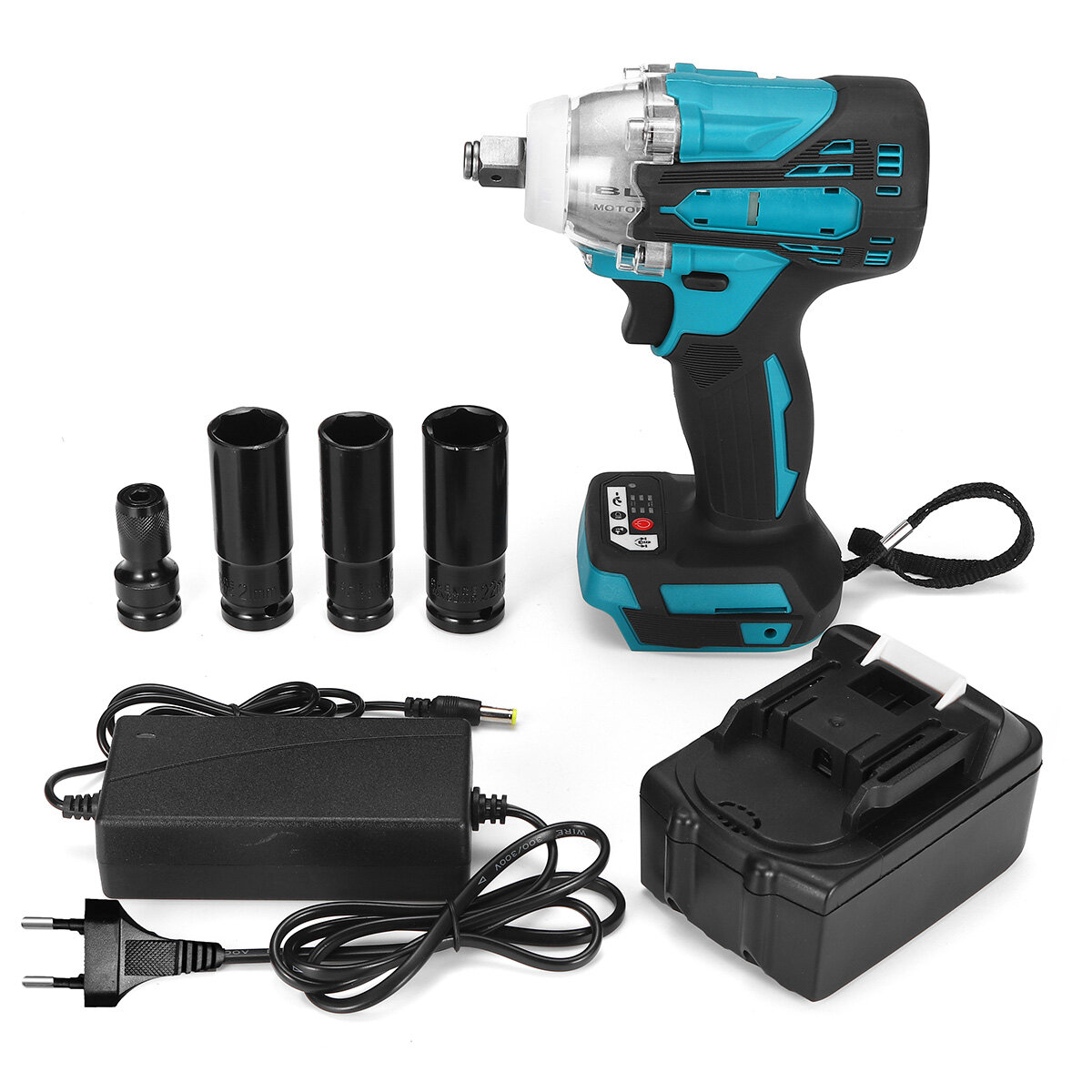 2 in1 18V 800N.m. Li-Ion Brushless Cordless Electric 1/2