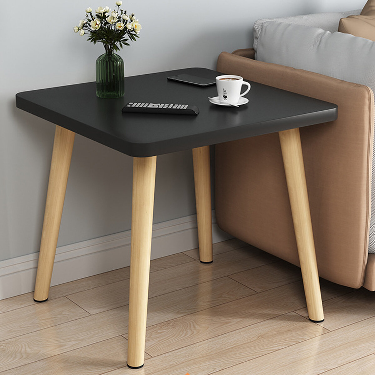 50/60cm Square Simple Coffee Table Storage Small Table Easy Installation, Large Loading Capacity