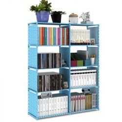 Double Row Bookshelf Simple Floor Shelf Children's Bookcase Student Bookcase Multi-Layer Reinforced Storage Cabinet for Home Office