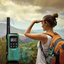 GOCOM G9 1Pair Handheld IP67 Waterproof Walkie Talkies 16 Channels 440-470 MHz Wireless Transmitter High Power Drop Resistant Two-Way Radio