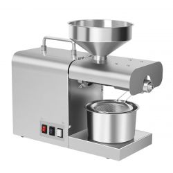 Household Oil Press Machine Home Stainless Steel Oil Press Automatic Oil Press Machine Automatic Oil Extraction Peanut Coconut Olive Extractor Expeller