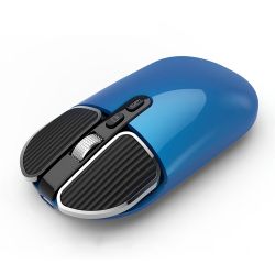 FMOUSE M203 Wireless Mouse 2.4G+bluetooth5.1 Dual Mode 1600DPI 5 Buttons Rehargeable Mouse for Desktop Laptop Notebook PC