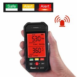 MUSTOOL MT01R 3-inch Electromagnetic Radiation Tester Electric Field & Magnetic Field Detection Radiation Status Rapidly Assess