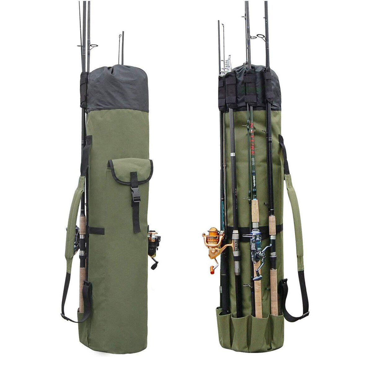 ZANLURE 123cm Fishing Rod Case Travel Fishing Pole Storage Bag Fishing Gears Organizer