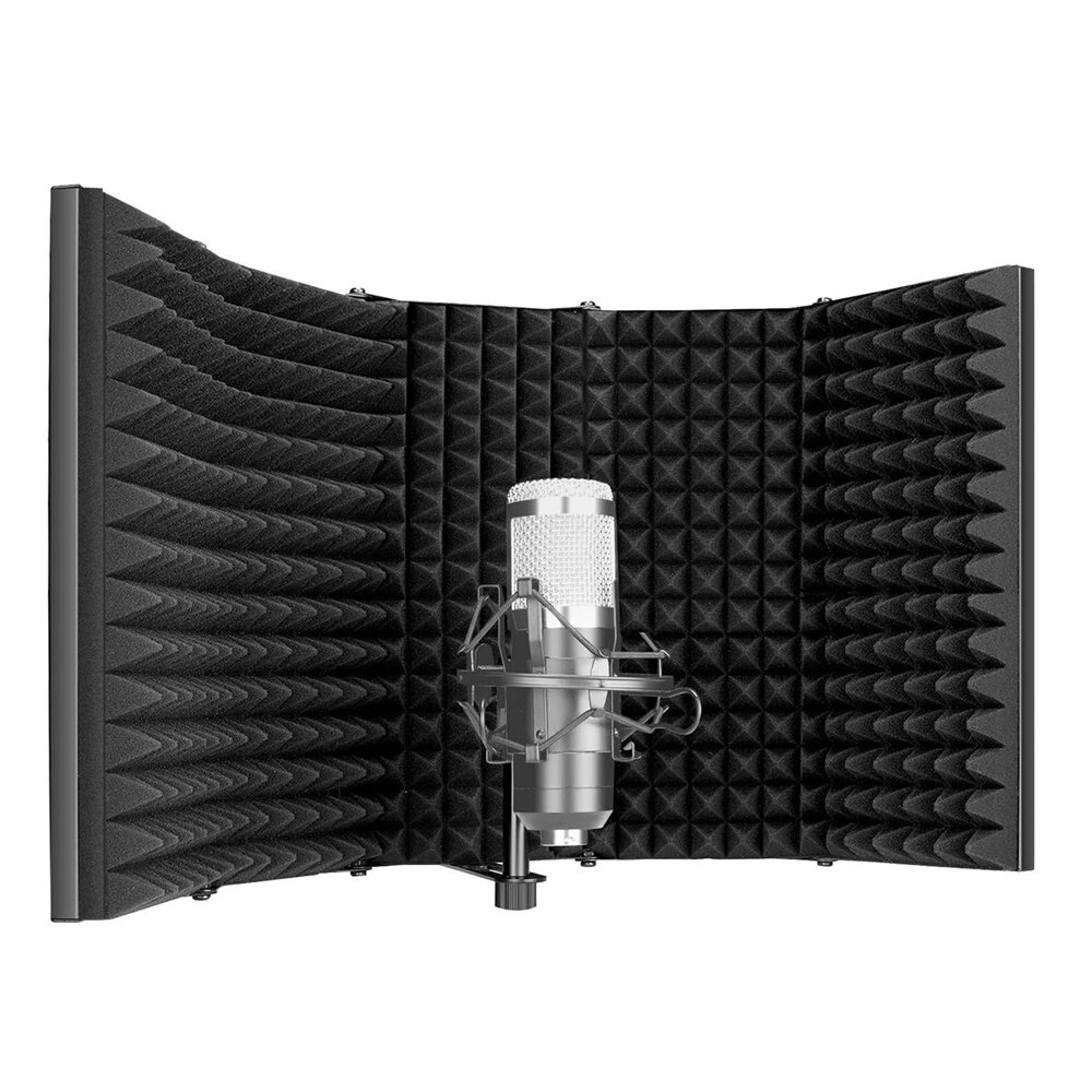 Neewer 5 Plate Folding Recording Microphone Wind Screen Soundproof Insolation Shield