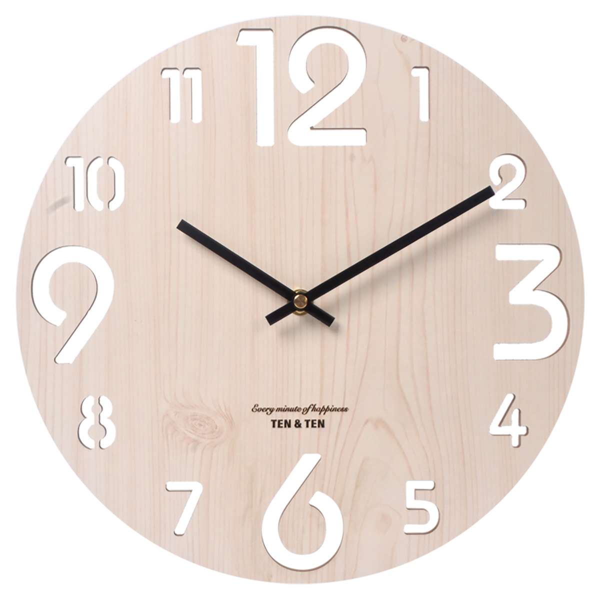12 inch 3D Wooden Wall Clock Modern Design Nordic Brief Living Room Decoration Kitchen Clock Art Hollow Wall Watch Home Decoration
