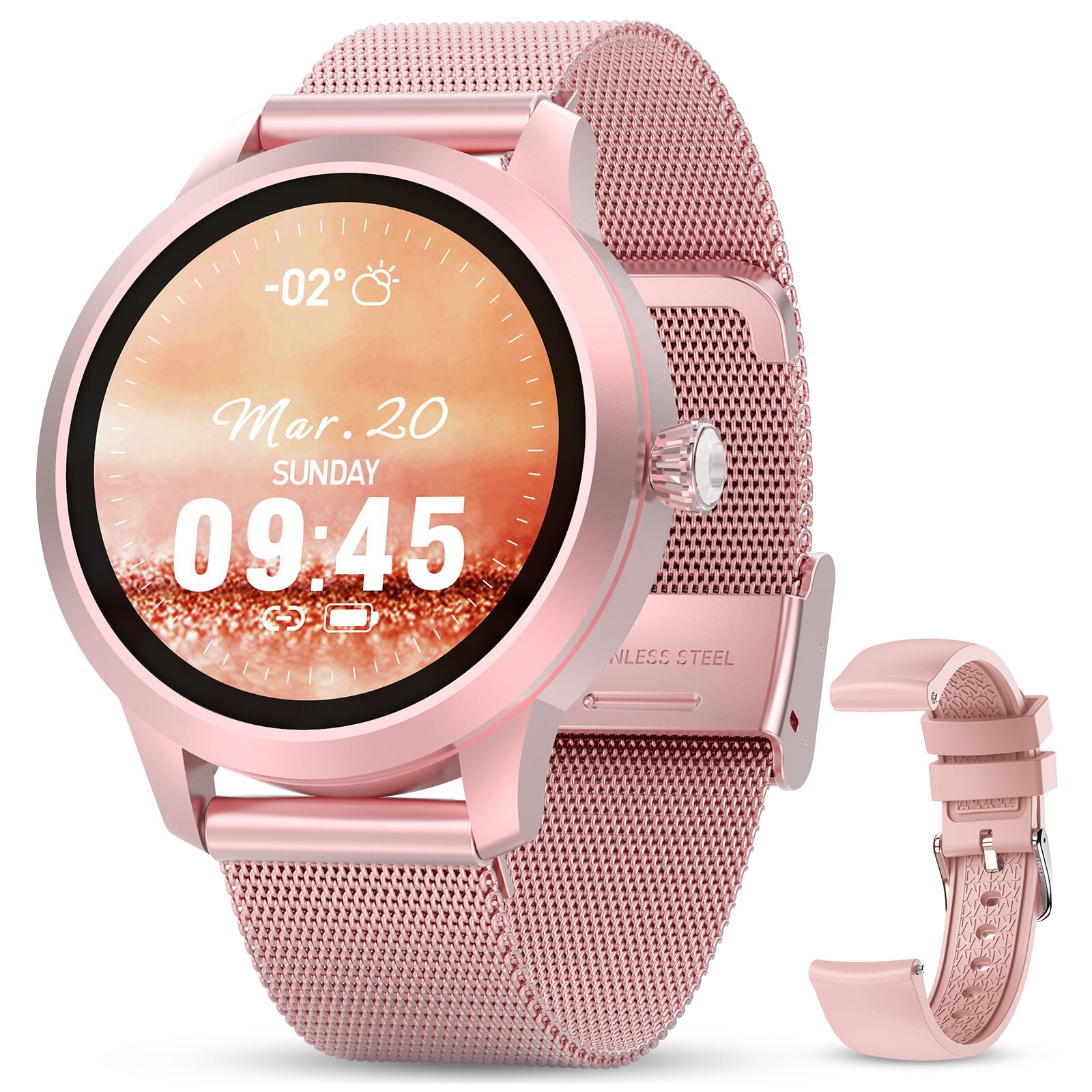 GOKOO HOKOO H16 1.09 inch Full Touch Screen Heart Rate Blood Pressure Monitor Multi-sport Modes IP68 Waterproof Smart Watch