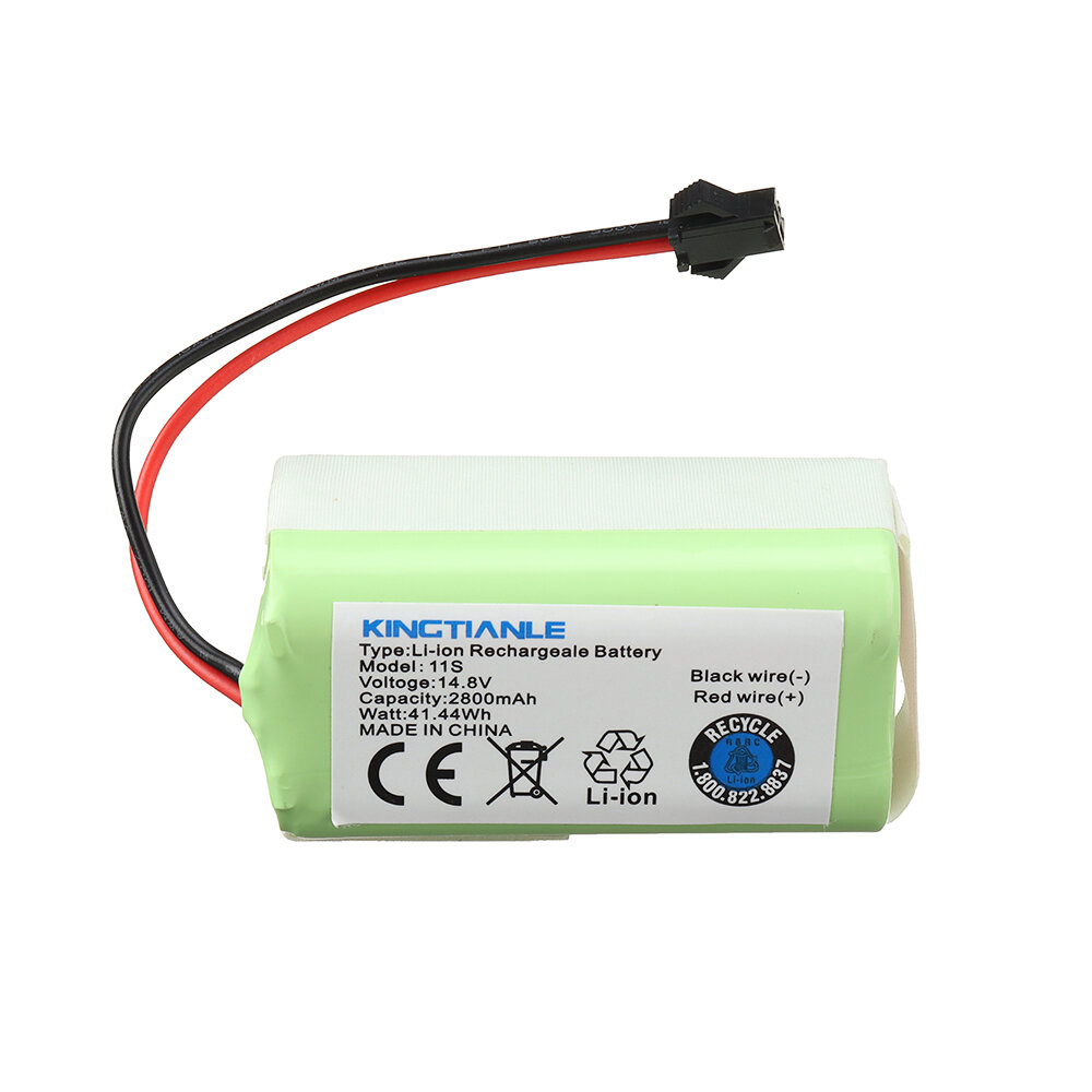 14.8V 11S Li-Ion Replacement Battery For Vaccum Cleaner 2200/2600/2800/mAh Rechargeable Power Tool Battery For Ecovacs Deebot And Eufy Robovac