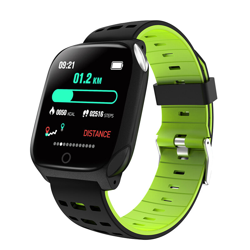 Bakeey F16 ECG+PPG Heart Rate Blood Pressure Oxygen Monitor Weather Push Dymanic UI 1.3inch Color Screen Light-weight Smart Watch