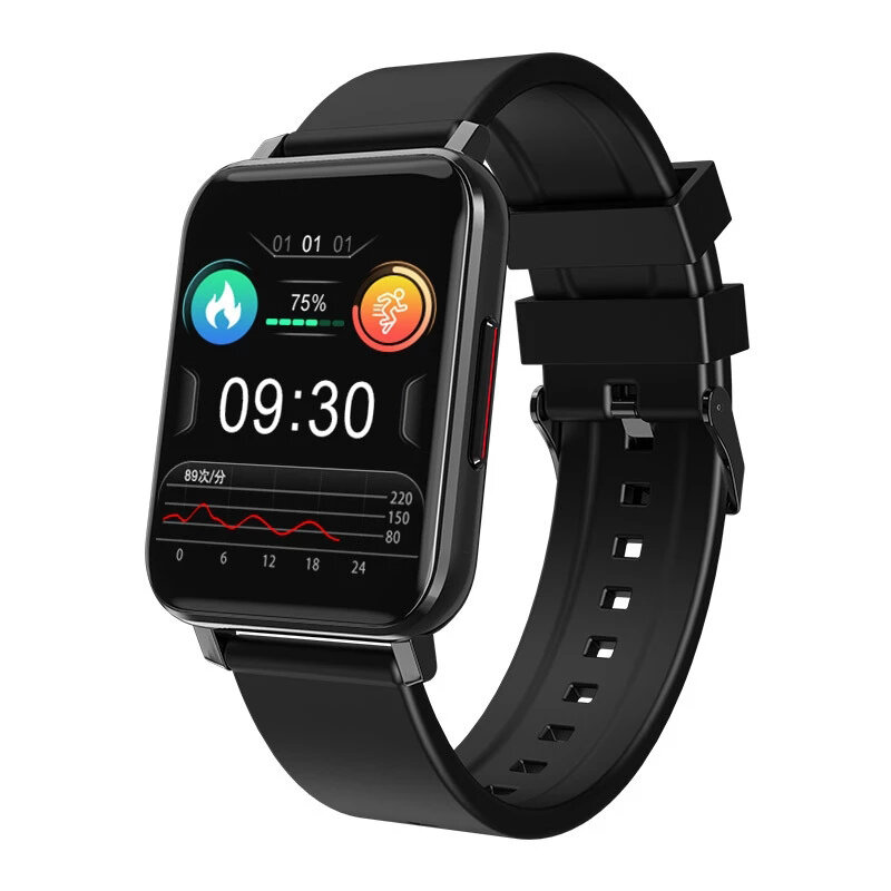 Bakeey T8 1.69 inch Touch Screen BT5.0 24h Heart Rate Monitor Blood Pressure Oxygen Body Temperature Measure Wristband DIY Watch Faces Smart Watch