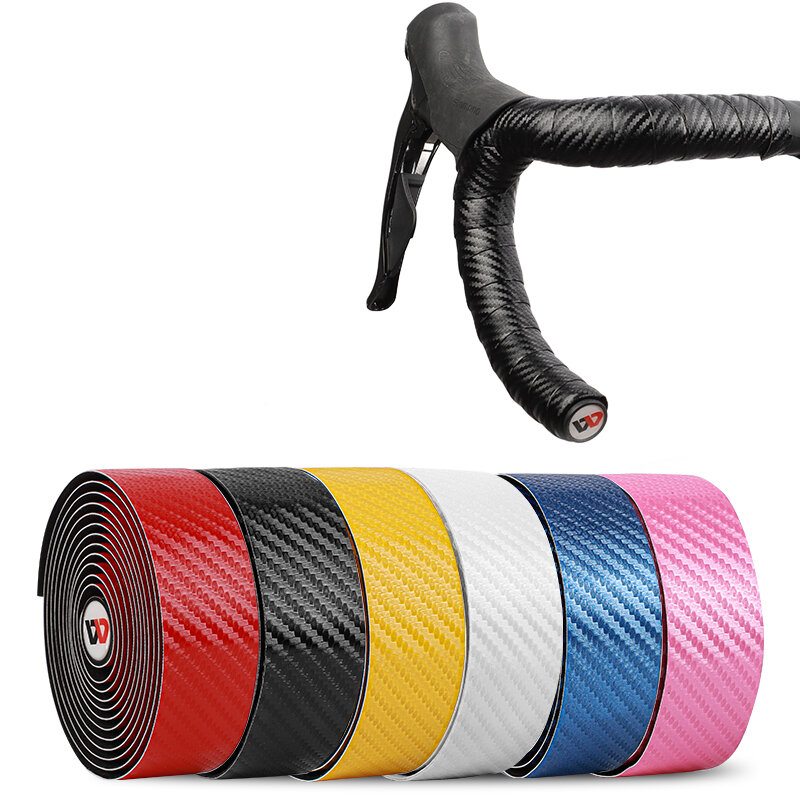 WEST BIKING EVA Bike Handlebar Tape Anti-slip Shock Absorption Handle Bar Tape Cycling Handle Accessories with Two Plug