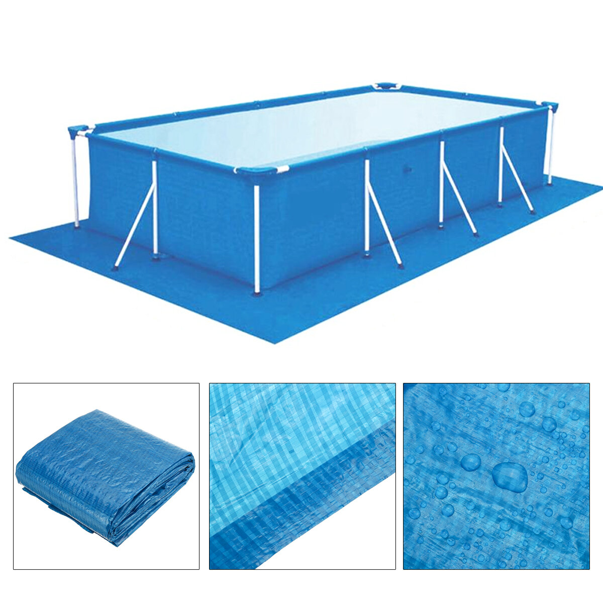 Large Size Swimming Pool Square Ground Cloth Lip Cover Dustproof Floor Cloth Mat Cover for Outdoor Villa Garden Pool