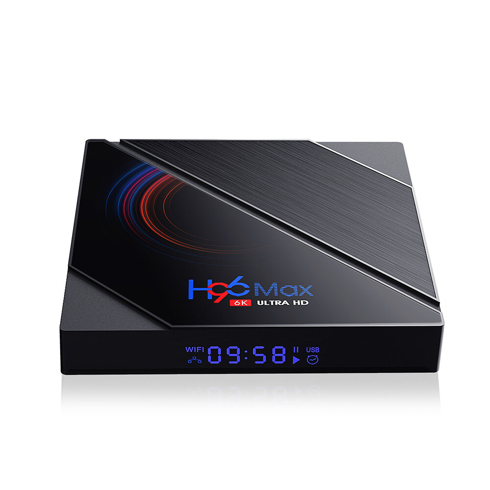 H96 Max H616 4GB RAM 64GB ROM 5G Wifi bluetooth 4.0 Android 10.0 4K 6k UHD 3D Stereoscopic VP9 H.265 TV Box Support Google Assistant 4K Youtube HD Netflix