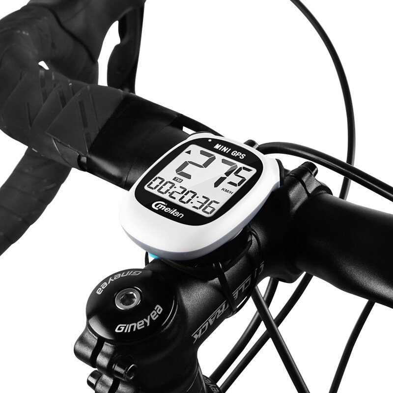 GPS Wireless Bike Computer 1.6inch LCD Display Waterproof USB Rechargeable Cycling Speedometer Odometer