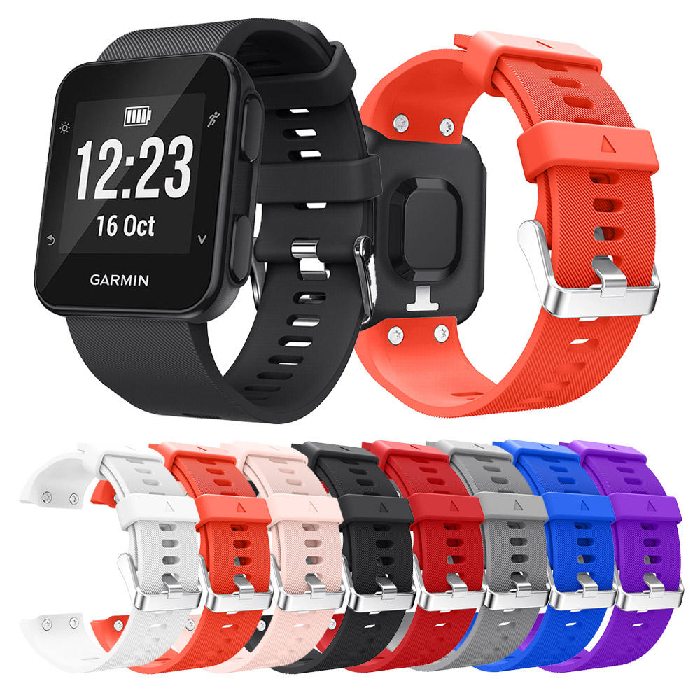 Replacement Silicone Waterproof Quick Fit Watch Strap Wristband for Garmin Forerunner 35