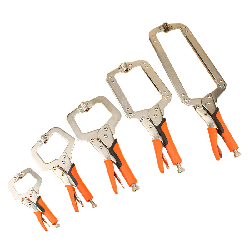 MYTEC MC-010102 C Type D-type Crimping Pliers Square Mouth Rubber Handle Wood Working Fast Pliers