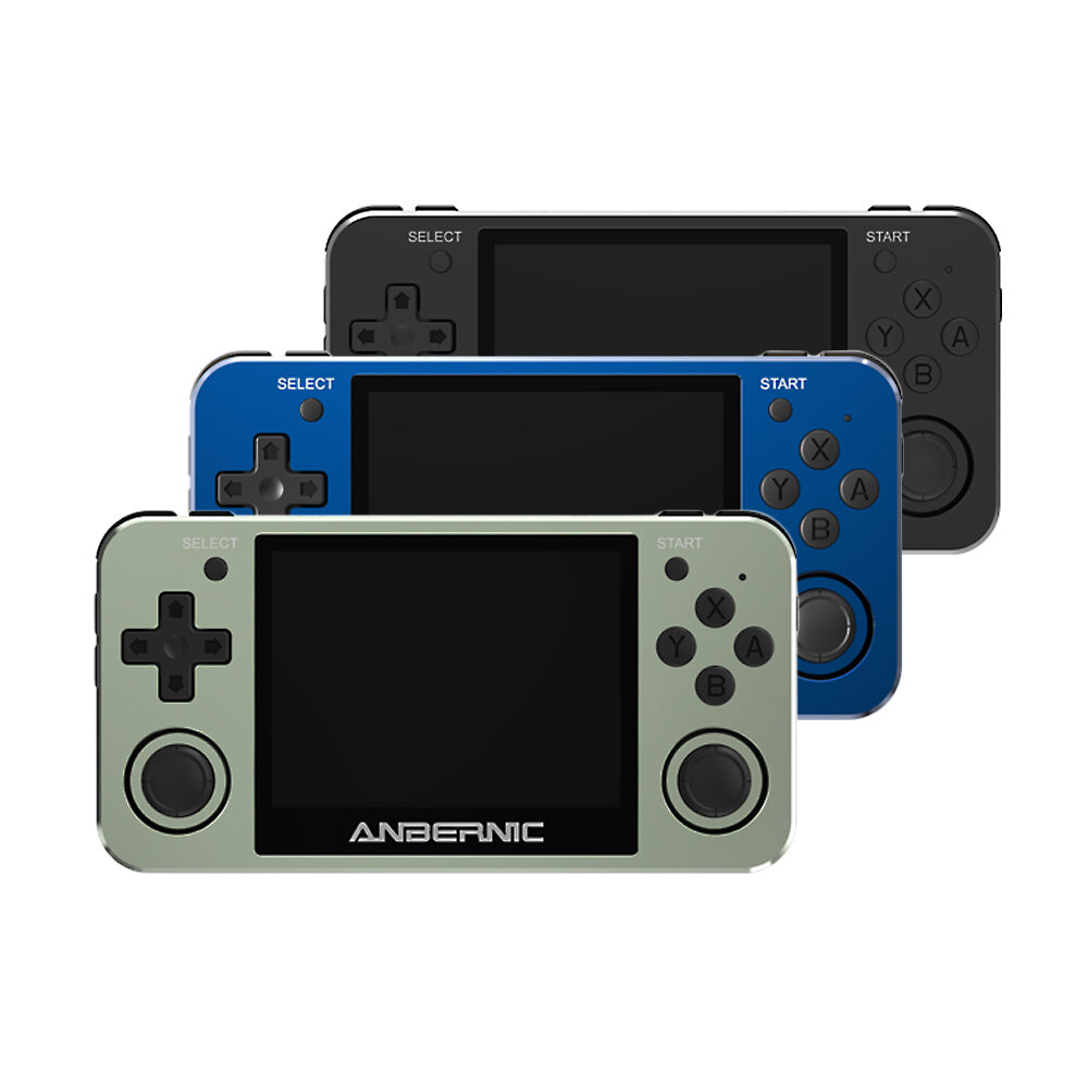 ANBERNIC RG351MP 48GB 5000 Games Retro Handheld Game Console RK3326 1.5GHz Linux System for PSP NDS PS1 N64 MD openbor Game Player Wifi Online Sparring