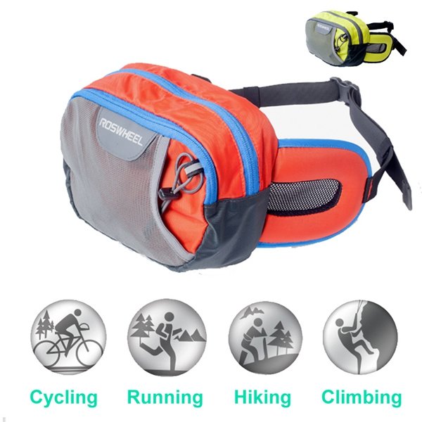 Roswheel Leisure Waist Pack Bag Belt Bag Fanny Pack Outdoor Cycling Camping Sport Multifunctional