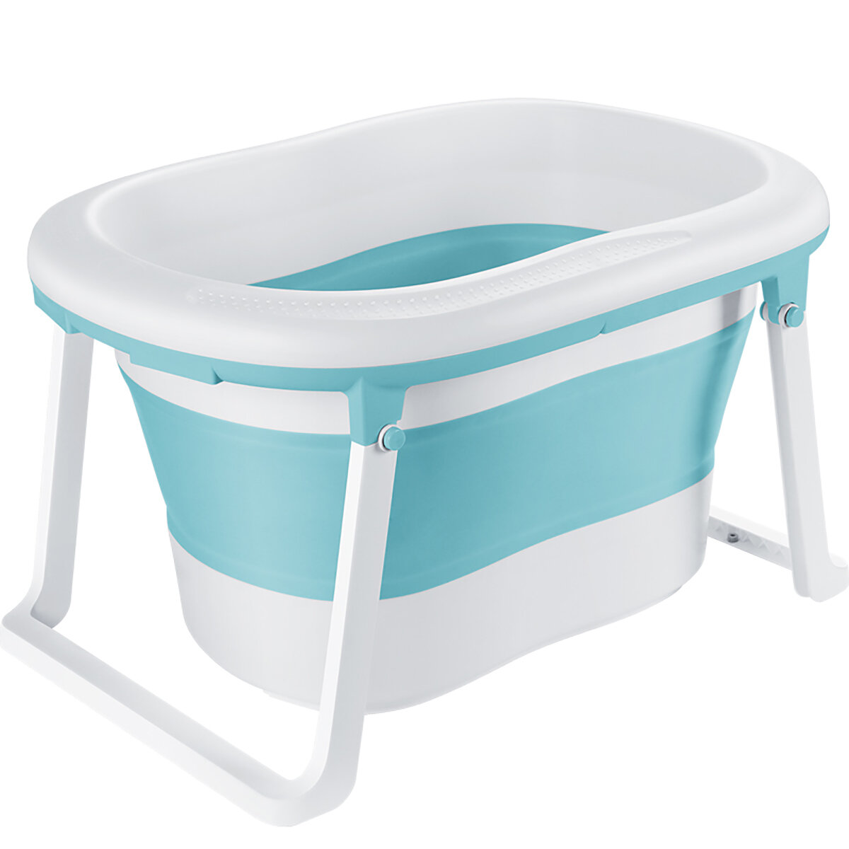 Foldable Baby Bath Tub Swimming Pool Plastic Children Bath Bucket Folding Large Bathtub