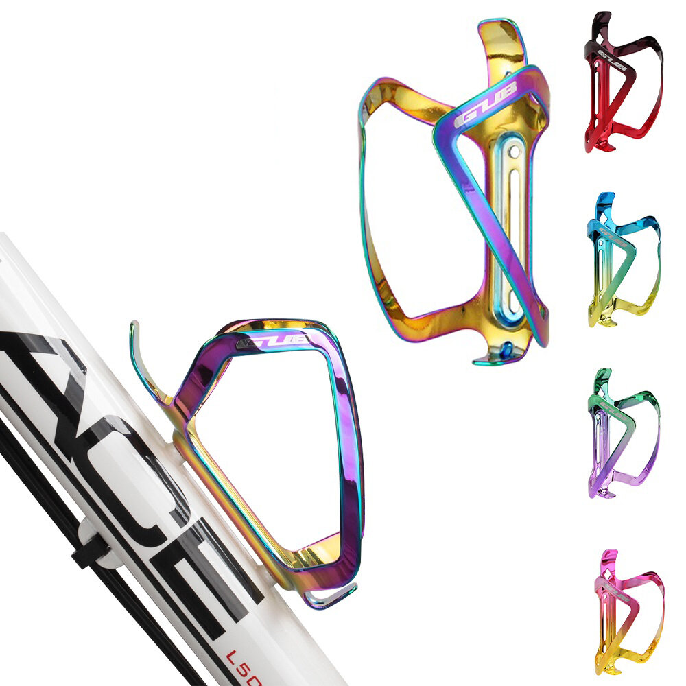 GUB 08 Aluminum Bicycle Water Bottle Holder Bike Mount Ultra Light Electroplated Colorful Cycling Bike Bottle Cage