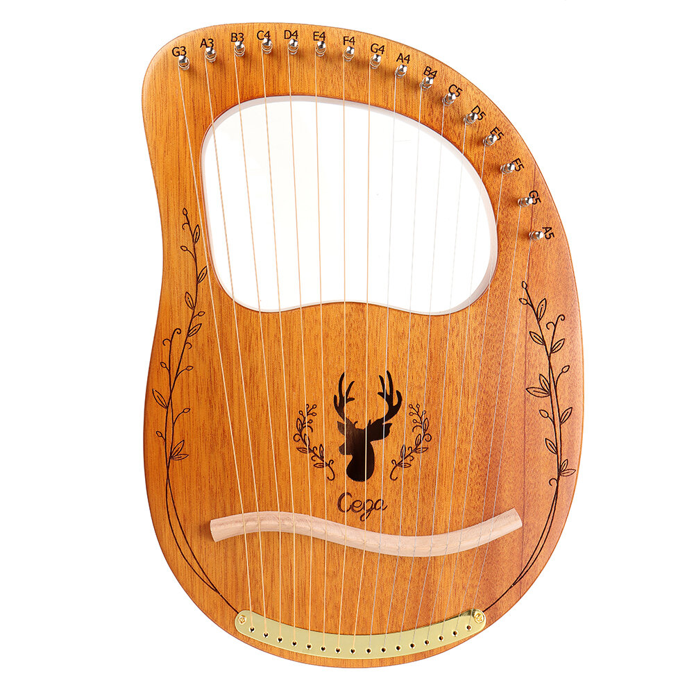 CEGA 16 Tone Lyar Portable Mahogany Harp
