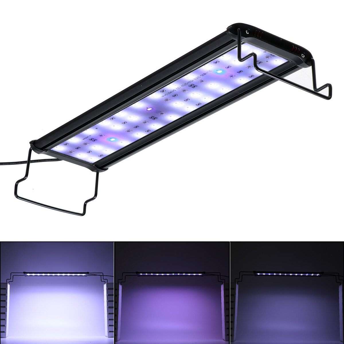 AC80-240V 18W 5730SMD Aquarium Fish Tank Light High-bright Color Adjustable Timing 3 Modes