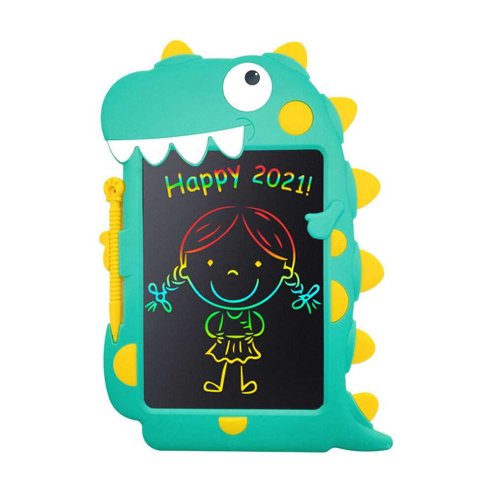 Aituxie LCD Writing Tablet Color Font Handwriting Eye Protection Environmentally Friendly Doodle Board Dinosaur Shape Drawing Pad for Girl Boys