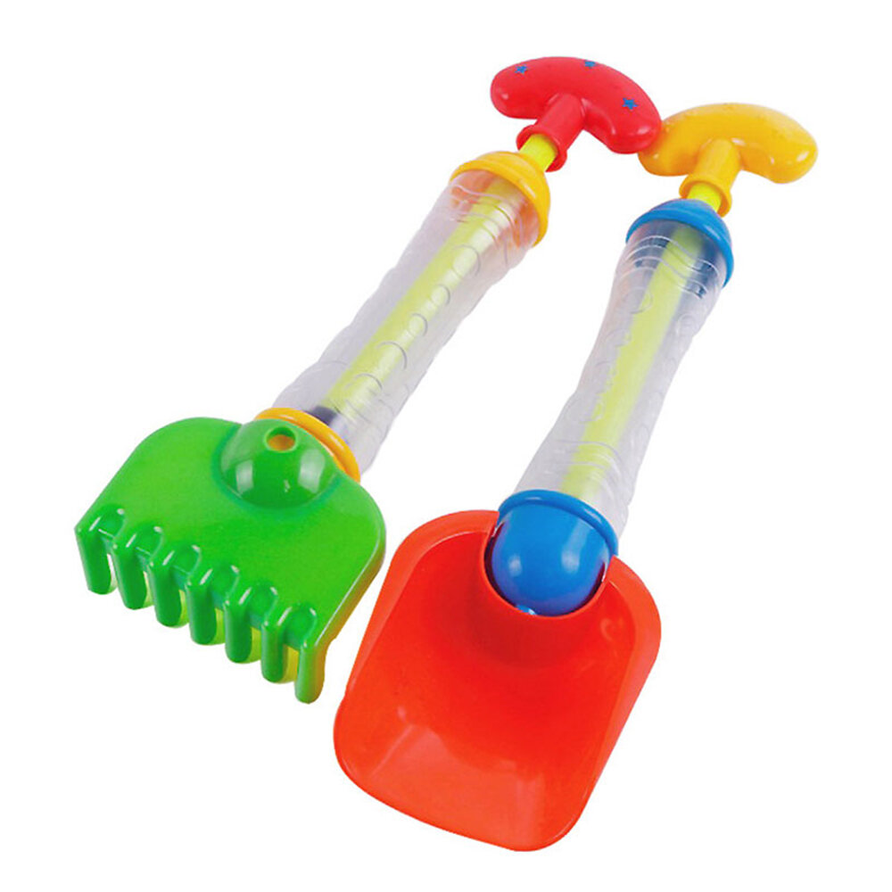 2 in 1 Design Summer Water Sprayer Toys Digging Sand Shovel Rake Toys Children Pools Beach Parent-child Communication Kits