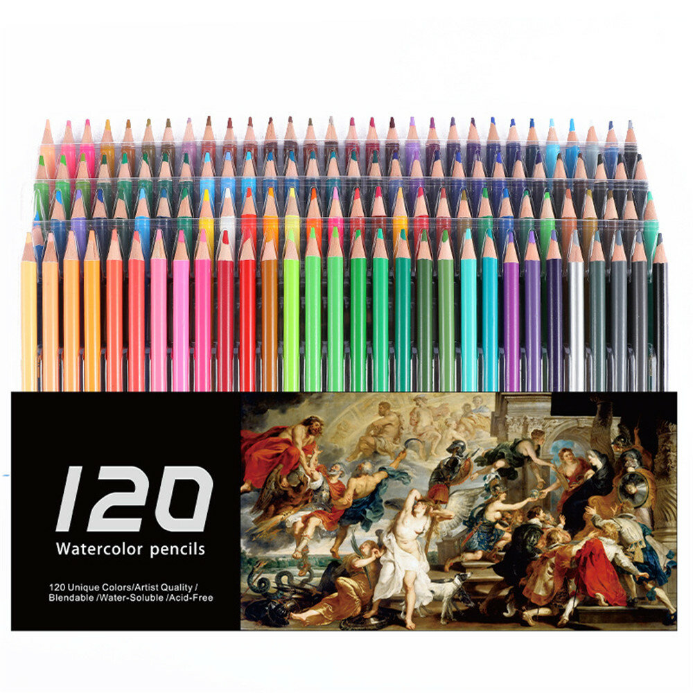 120/150/180/210 Color Pencil Set Watercolor Drawing Sketching Art Hand Account Water-soluble Colored Pencil Stationery School Supplies