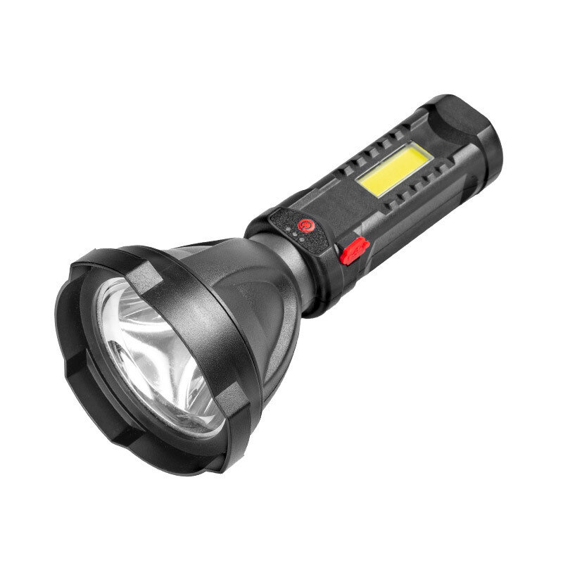 XANES W5100 100LM USB Rechargeable LED Flashlight with COB Side Light 3 Modes Waterproof Outdoor Fishing Torch Lamp