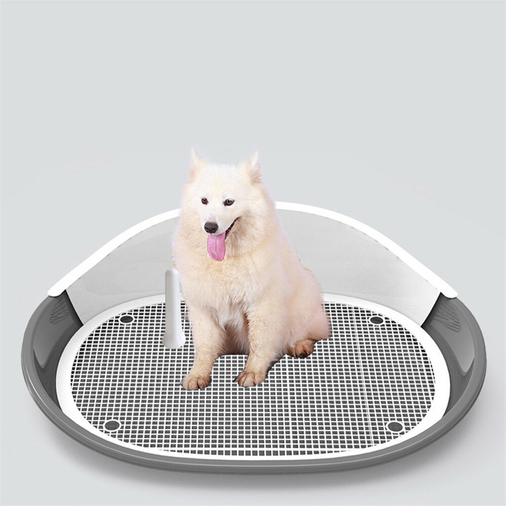Pet Dog Toilet Puppy Potty Urinal Lavatory Basin Pee Training Tray Pad Plastic