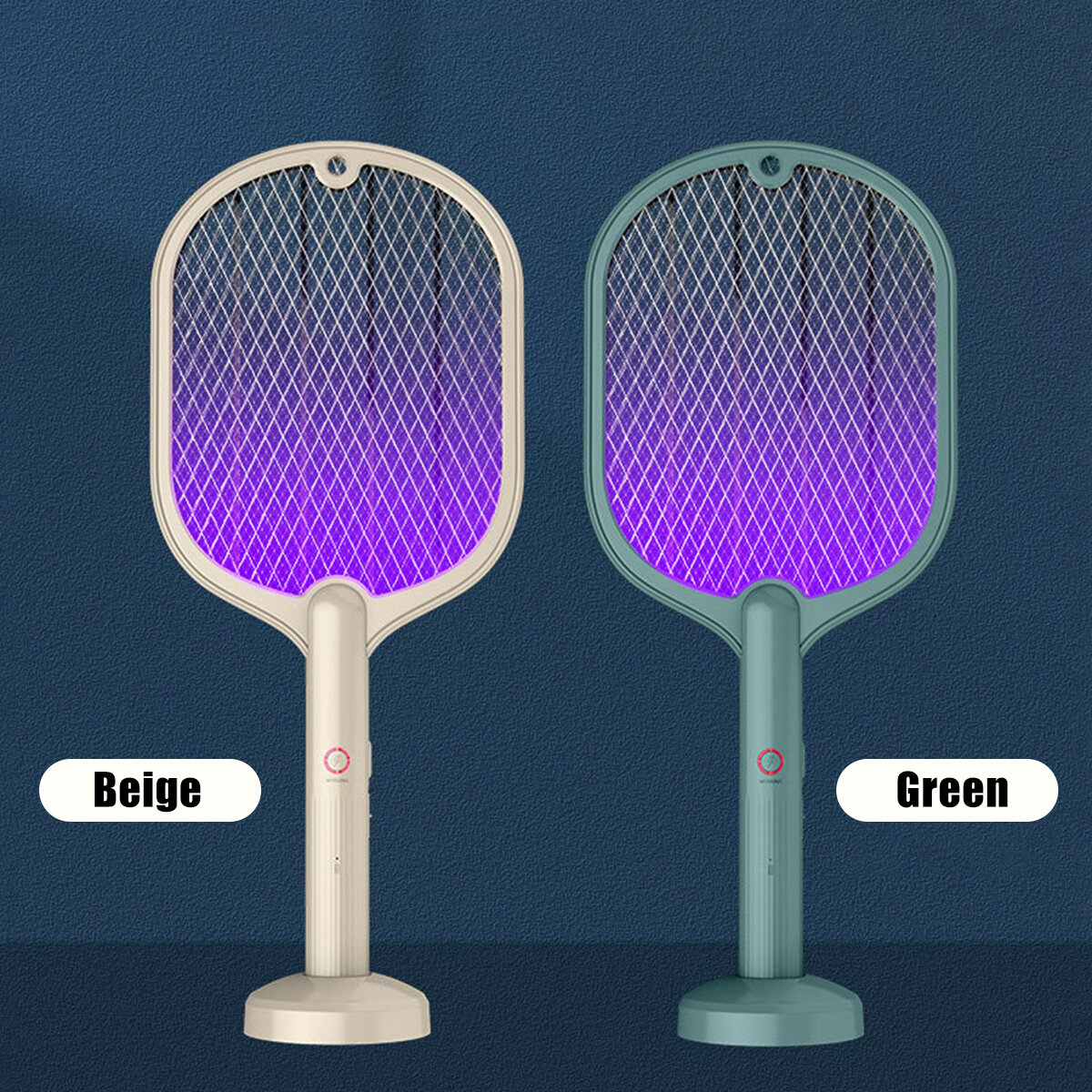 3000V 3 In 1 Electric Insect Swatter Zapper USB Rechargeable Mosquito Swatter