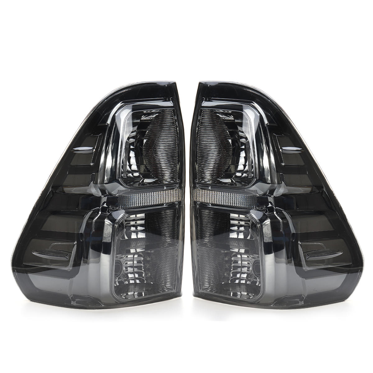Car Rear Left/Right Tail Brake Light Assembly With Wiring Smoke Black For Toyota Hilux Revo 2015-Up