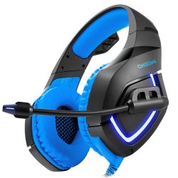 ONIKUMA K1-B Gaming Headphone Flexible Light Bass Stereo Over Ear Headset Headphone with Mic