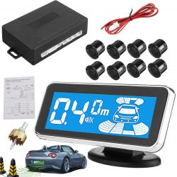 12V 4 LCD Car Parking Sensor Monitor Detector 4/6/8 Radar Sound Alert System