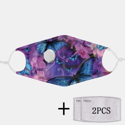 Printed Butterfly PM2.5 Filter Gasket Dustproof Non-disposable Mask