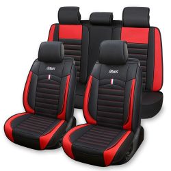 iMars SC3-5 Universal 5PCS Car Seat Mat Covers Set PU Leather Breathable Cushion Pad Protector