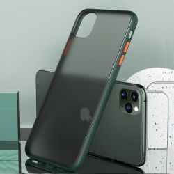 Bakeey Shockproof Anti-fingerprint Ultra-thin Frosted Soft Silicon Edge+Hard PC Translucent Protective Case for iPhone 11 Pro 5.8 inch