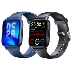 [Body Temperature Measure]Bakeey QS16 Pro 1.69 inch Touch Screen Heart Rate Blood Pressure SpO2 Monitor 24 Sports Modes Customized Dial Multi-language Smart Watch