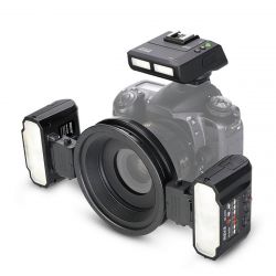 Meike MK-MT24 Wireless Dual-head Macro Twin Lite Speedlight Flash Light Lamp Trigger for Nikon for Sony for Canon DSLR Camera