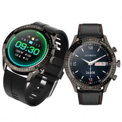 [3D Dynamic UI] SENBONO Max5 1.32 inch Full Touch Screen Small Games Heart Rate Blood Pressure Monitor Health Management IP67 Waterproof 220mAh Smart Watch