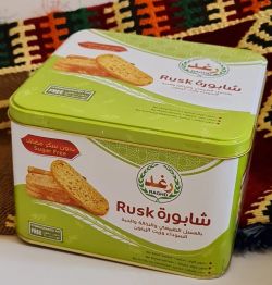 1 kg rusk with honey, bran and olive oil without added sugar, tin