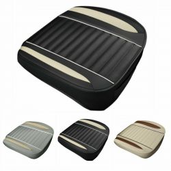 Universal PU Leather Car Seat Cover  Front Pad Mat Full Surround Cushion Protector Easy Installation