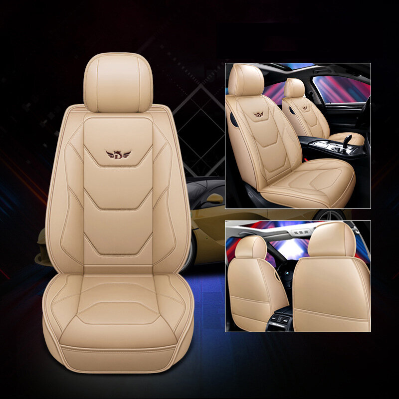 1 PC Universal Full Car Seat Mat Cover PU Leather Breathable Cushion Pad