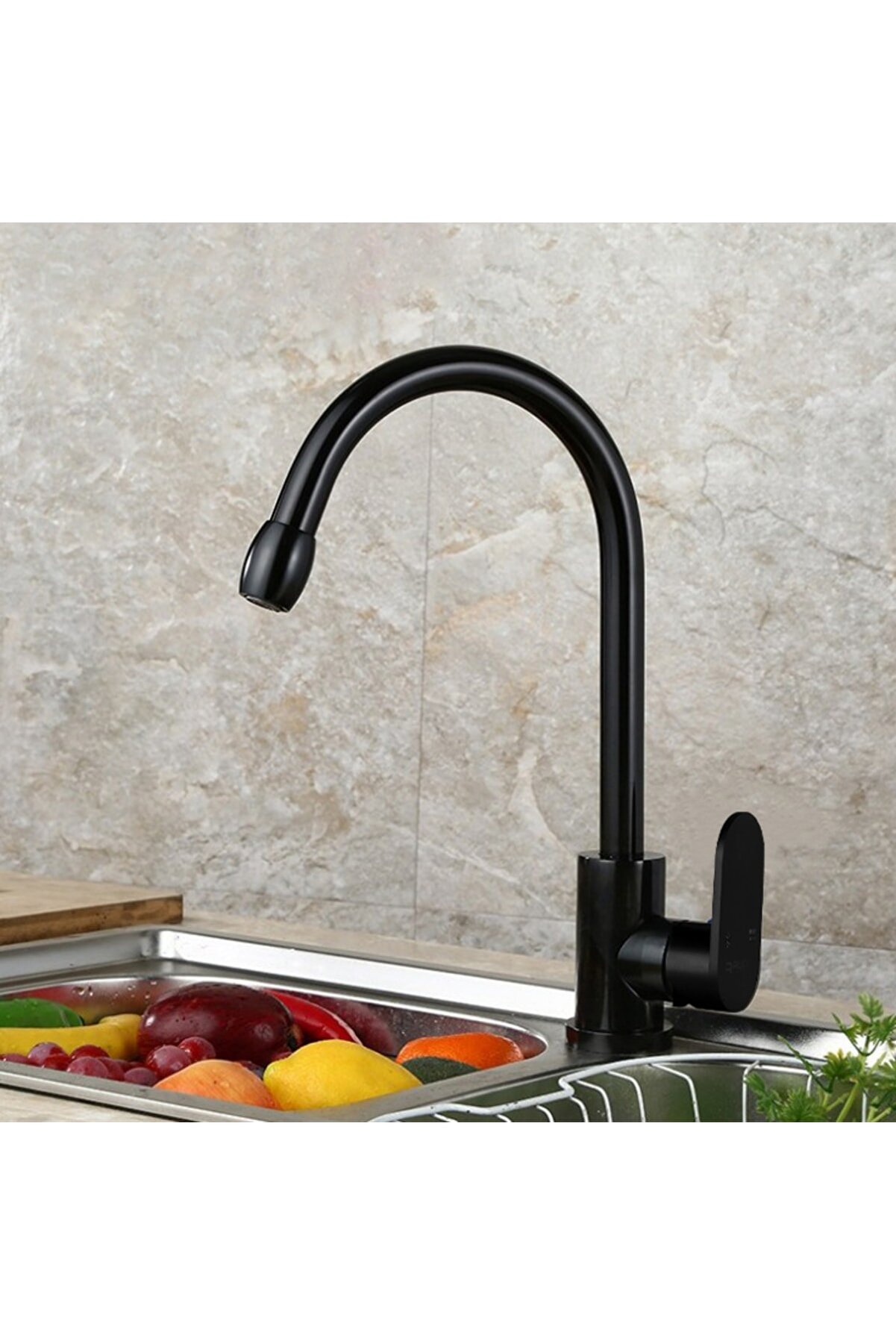 Rudi Black Kitchen Faucet 360° Rotatable - 700b RU700B
