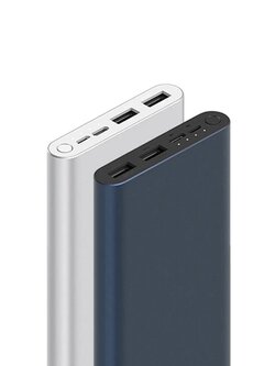 Original Xiaomi Power Bank 3 10000mAh Upgraded with 3 * USB-C Output Two Way Fast Charging 18W Power Bank for iPhone 12 Pro Max for Samsung Galaxy Note S20 ultra Huawei Mate40 OnePlus 8 Pro - Silver