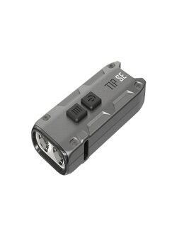  NITECORE TIP SE 700LM P8 Dual Light LED Keychain Flashlight Type-C Rechargeable QC Every Day Carry Mini Torch - sliver
