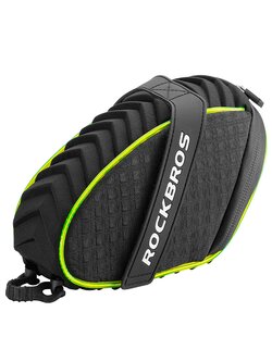 Bicycle Tail Bag With Lights Glow At Night
