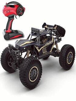  SF 609E 1/8 2.4G 4WD RC Car Electric Off-Road Vehicles Monster Truck Alloy Shell RTR Model Kid Children Toys - Gold